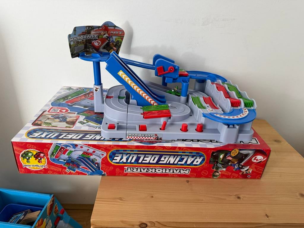 Mario Kart Racing Deluxe Racebaan met Mario en Luigi, Overige merken, Zelf te bouwen, Ophalen of Verzenden, Handmatig