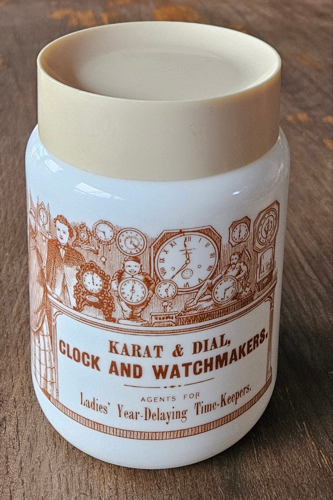 Vintage Italiaanse Opaline Voorraadpot - Elletipi, Ophalen of Verzenden