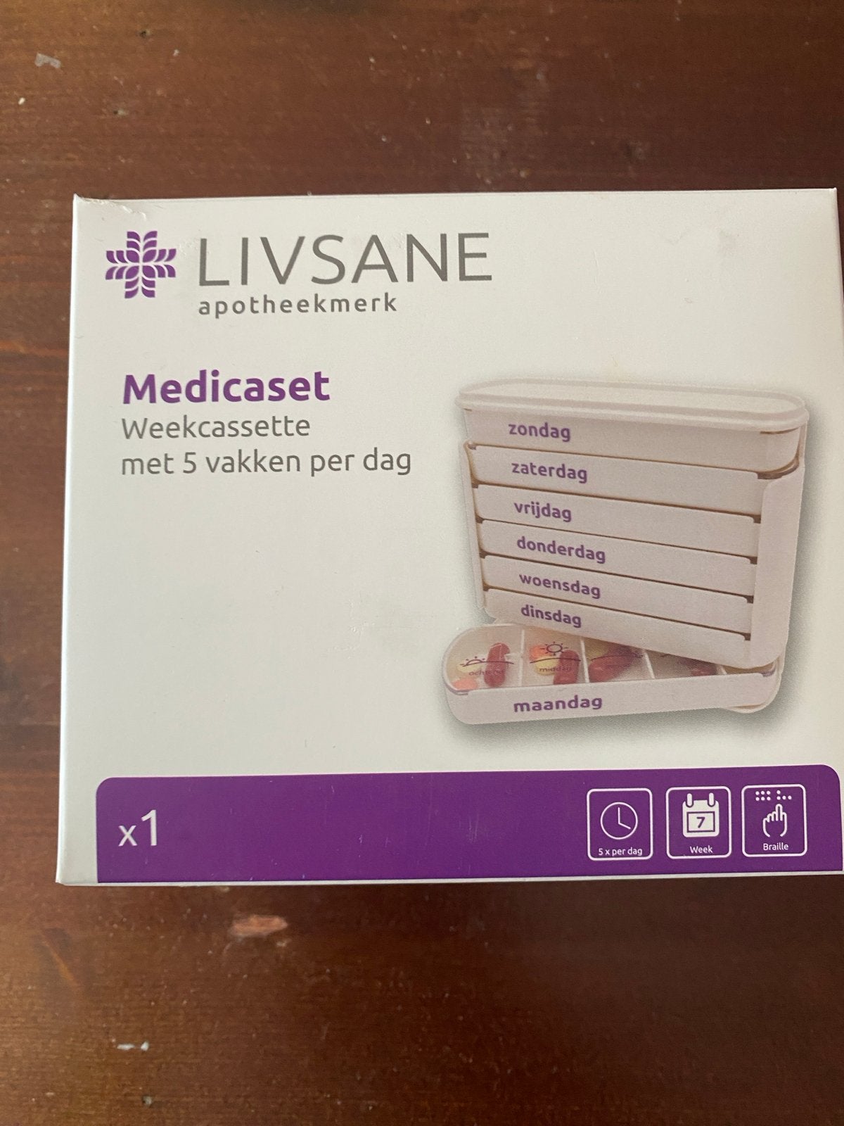 Medicijnen - Pillen doos /cassette Livsane, Ophalen of Verzenden, Zo goed als nieuw
