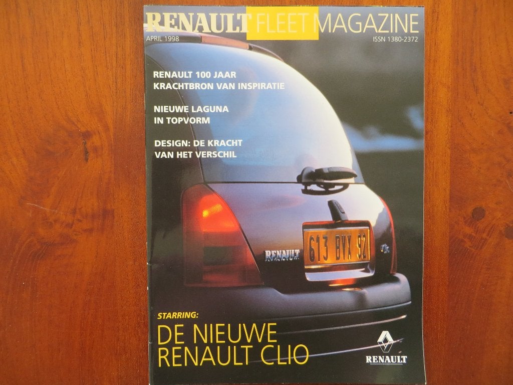 Renault Fleet Magazine (april 1998) Clio, Laguna, Ophalen of Verzenden, Nieuw, Renault