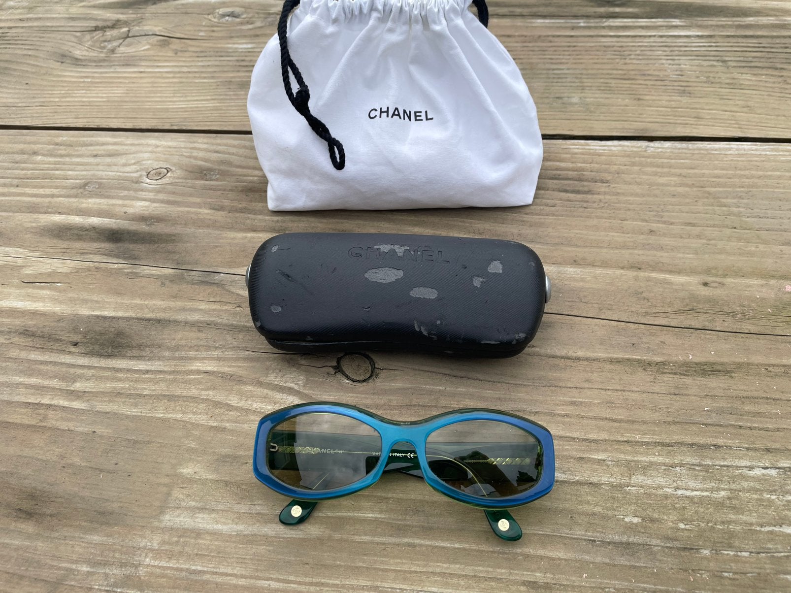 CHANEL vintage zonnebril dames, Overige merken, Gebruikt, Ophalen of Verzenden, Overige kleuren