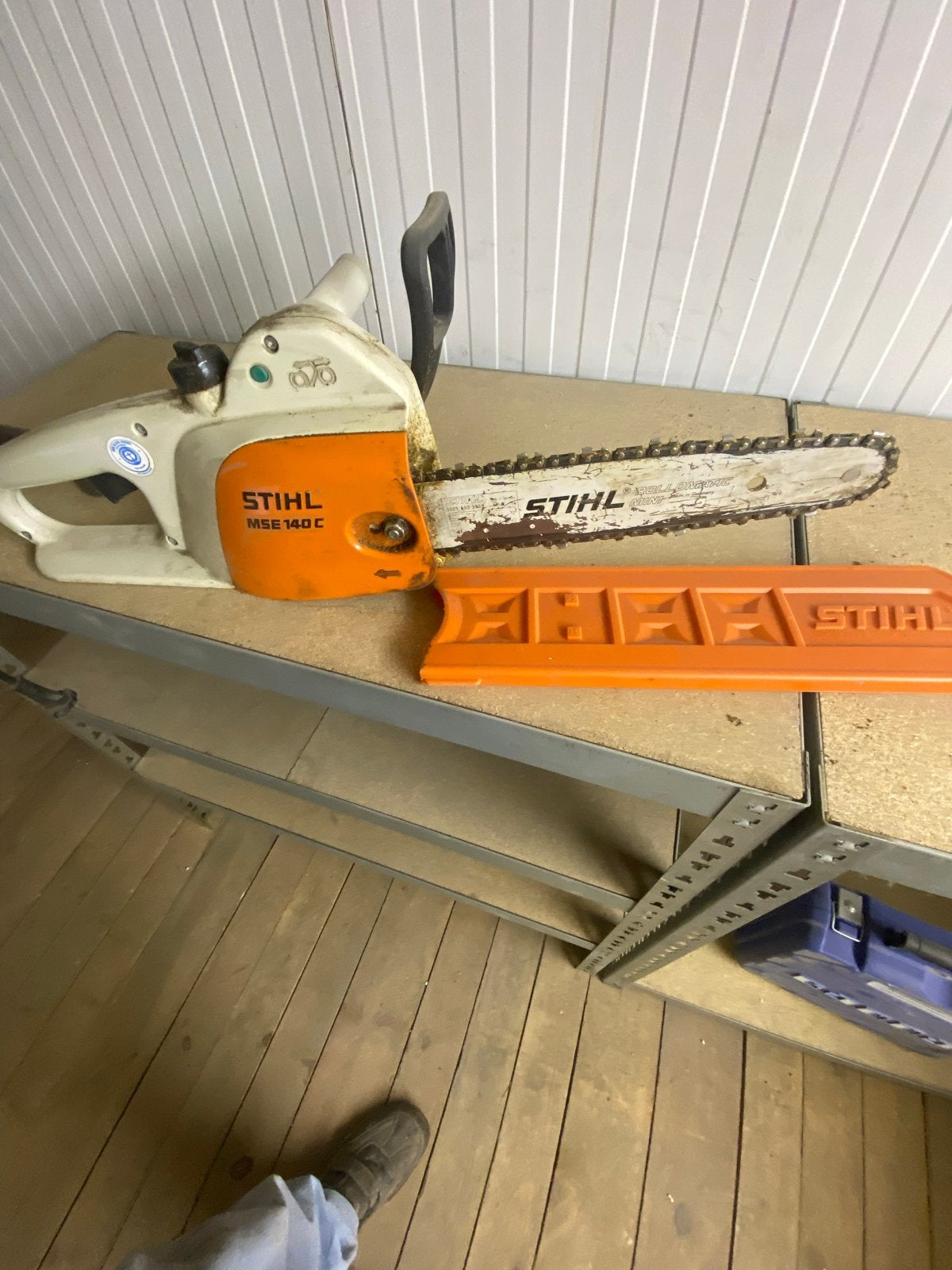 Stihl MSE 140 C elektrische kettingzaag, Ophalen, Gebruikt, 70 mm of meer, Kettingzaag