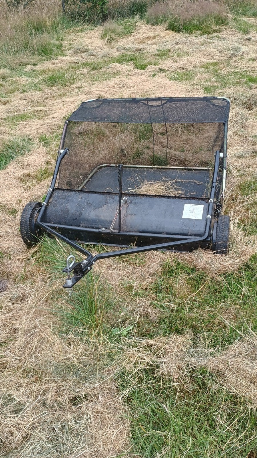 Gras hooier achter zitmaaier - 116 cm breed, Ophalen, Gebruikt, 50 cm of meer, Opvangbak