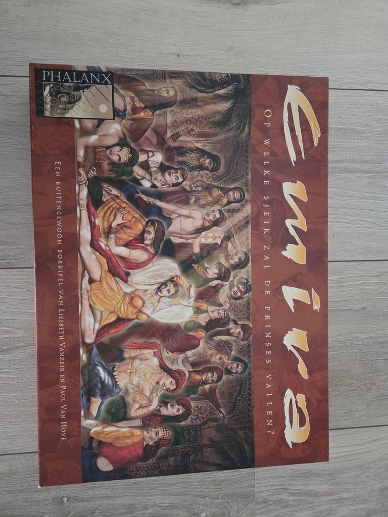 Bordspel Emira - zo goed als nieuw, unpunched, Ophalen of Verzenden, Zo goed als nieuw, Phalanx