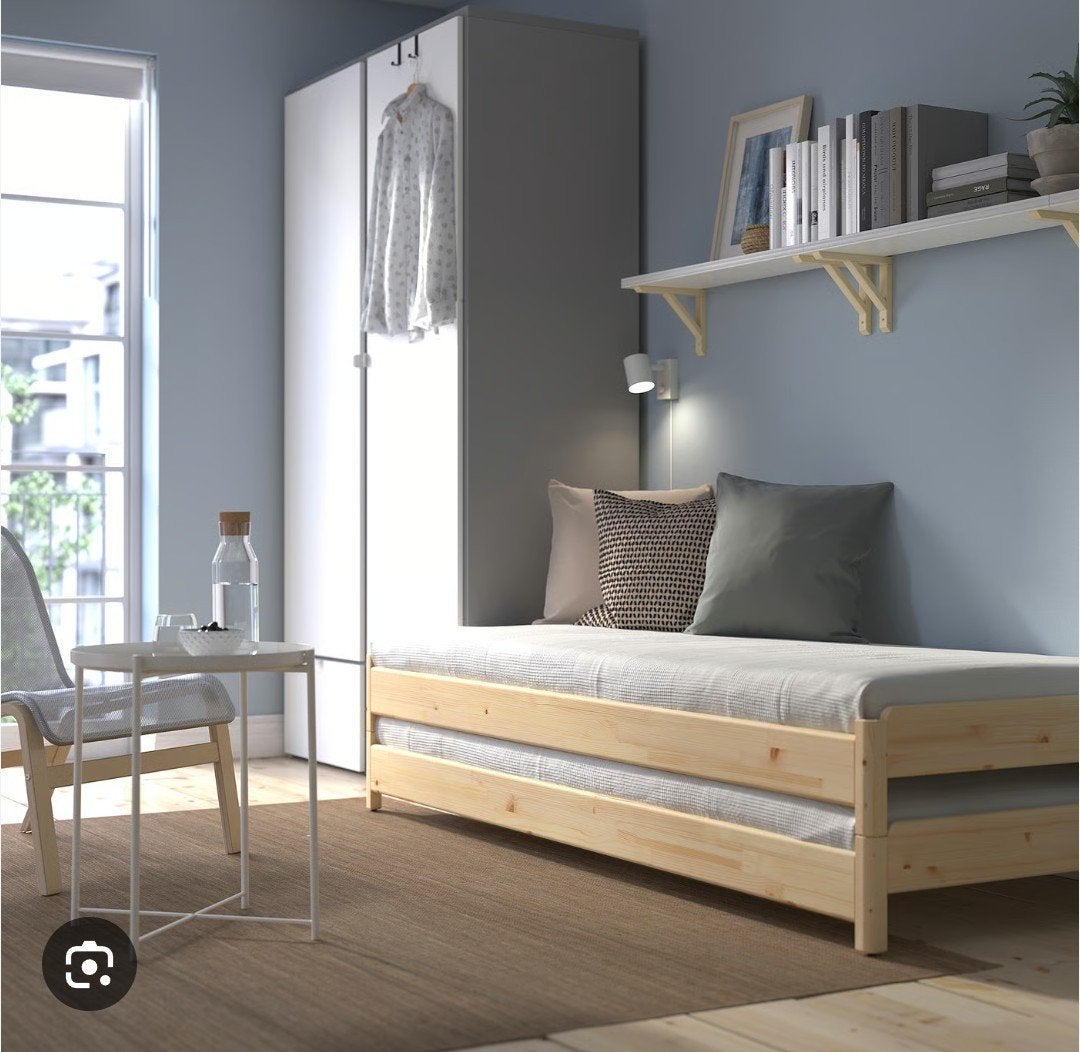 IKEA Utåcker single stackable beds, Ophalen, Gebruikt, 90 cm, Modern, Scandinavisch