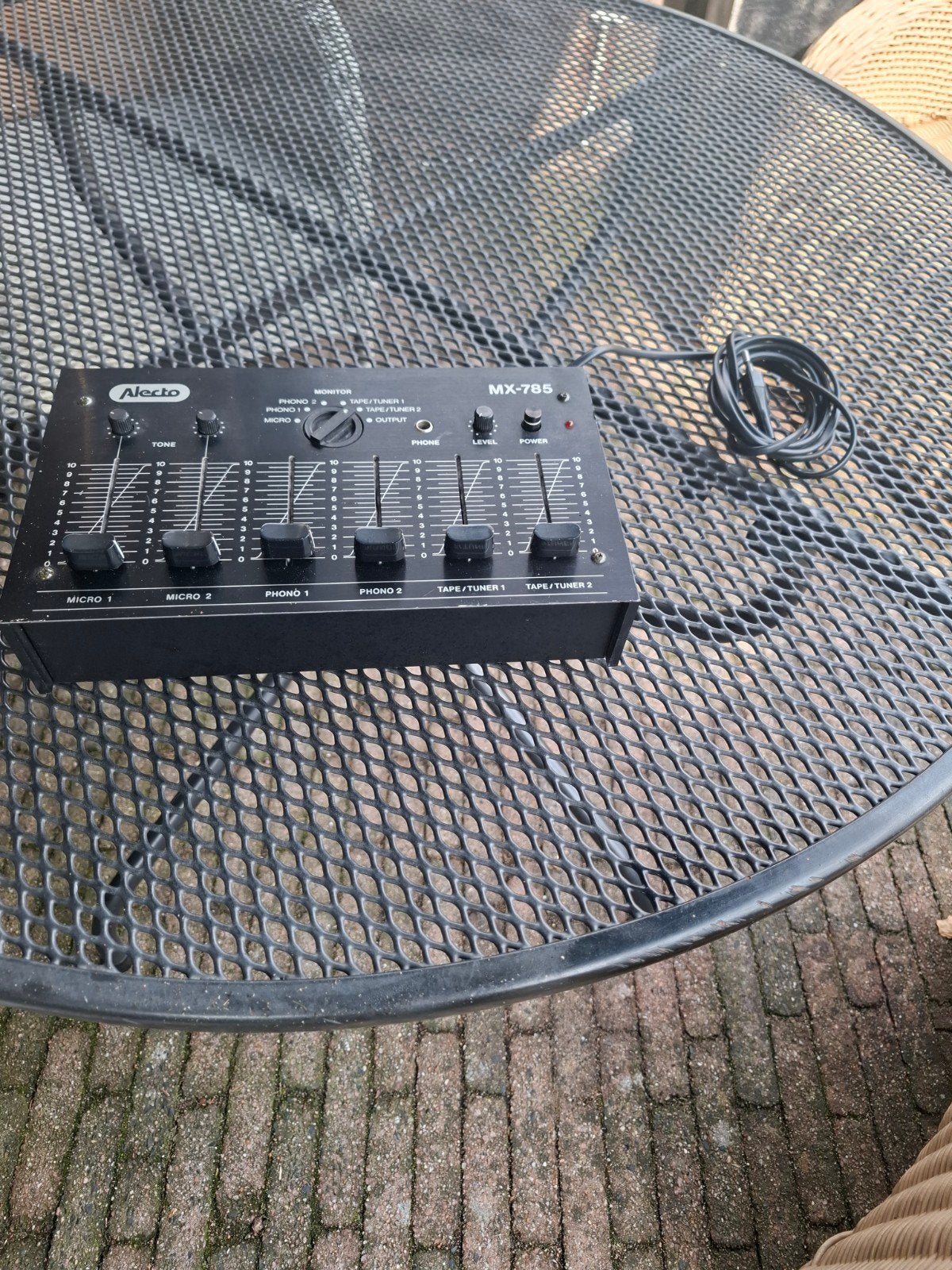 Alecto MX-785 Audio Mixer - Gebruikt, Ophalen