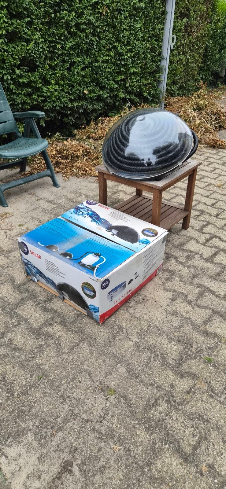 Solar zwembadverwarming, Ophalen