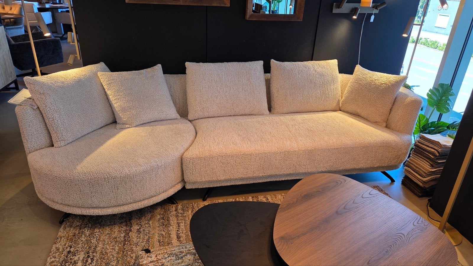 Loungebank 110x280cm, kleur naturel, Ophalen