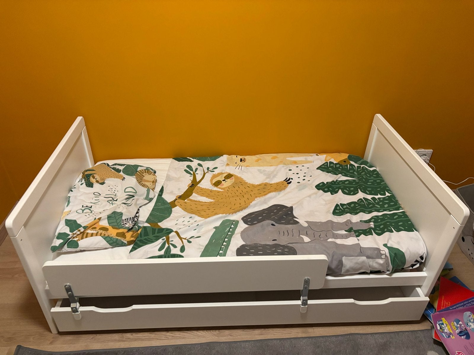 Petite Amelie meegroeibed Aurore 140x70 met matras en lade, Kinderen en Baby's, Kinderkamer | Bedden, Ophalen, 70 tot 85 cm, 140 tot 160 cm