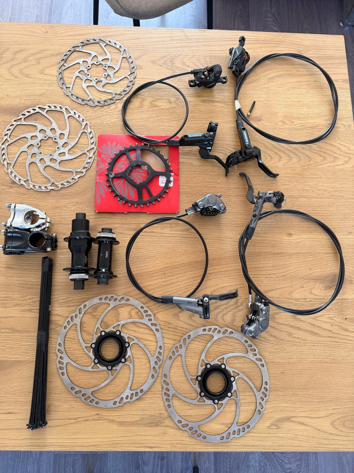MTB onderdelen: Shimano XTR, Magura, SRAM remmen & meer, Fietsen en Brommers, Ophalen of Verzenden, Gebruikt, Mountainbike, Overige typen