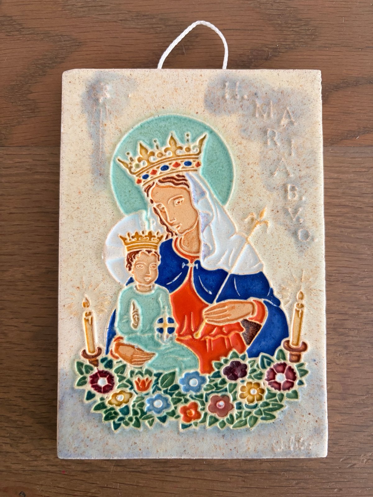 Vintage Westraven Utrecht Maria met Kind tegel, Antiek en Kunst, Ophalen of Verzenden