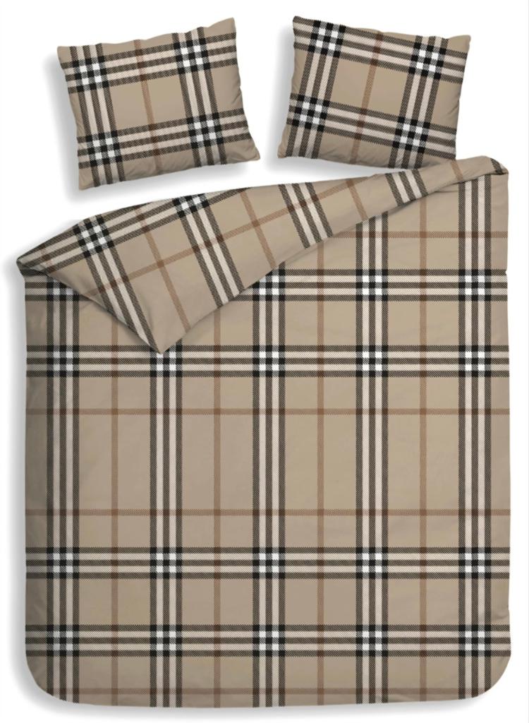 Heckettlane - Leonardo Dekbedovertrekset - NIEUW, Huis en Inrichting, Beige, Dekbedovertrek, Ophalen of Verzenden, Nieuw