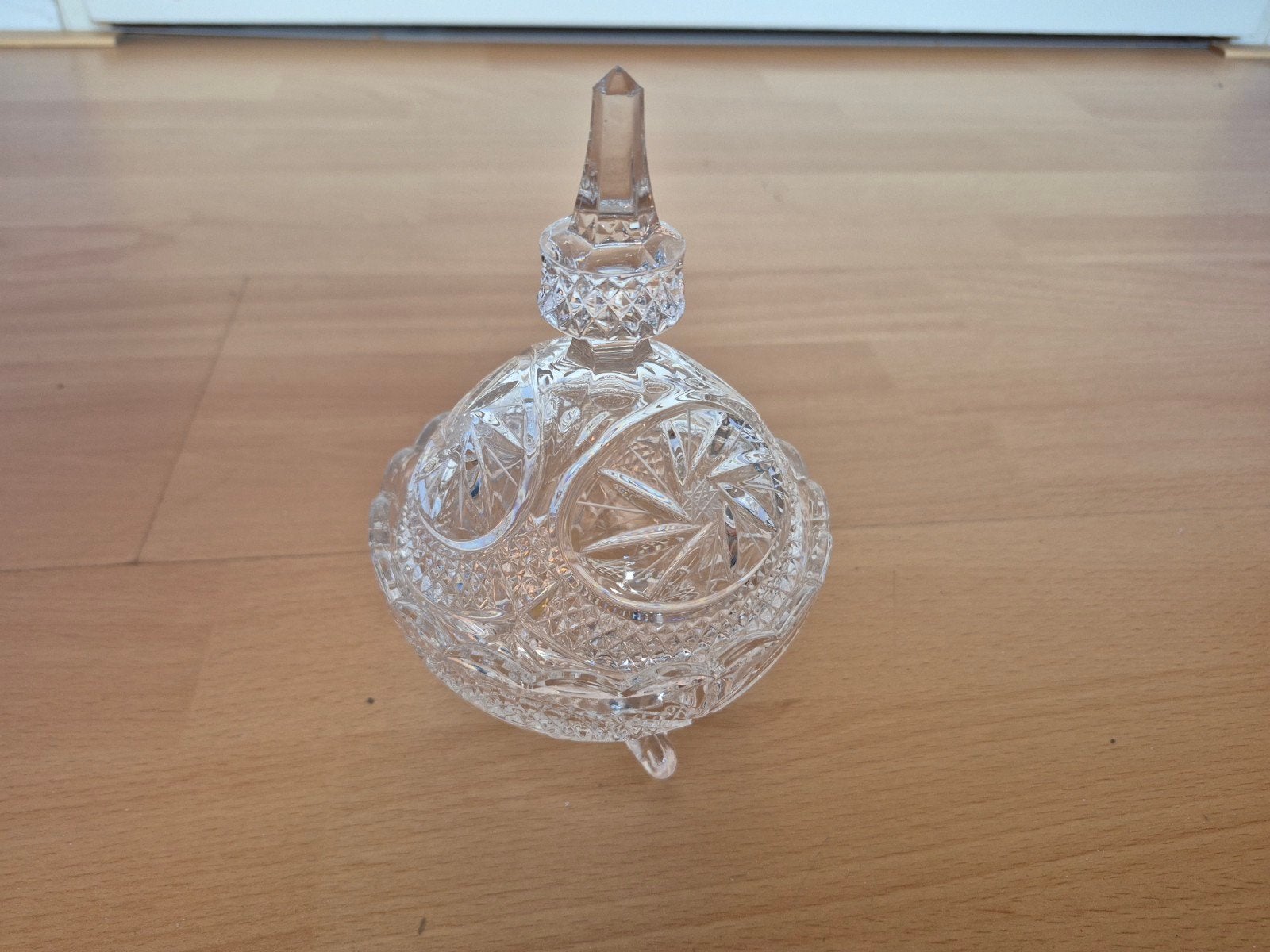 Vintage Bonbonniere Kristal, Antiek en Kunst, Antiek | Glas en Kristal, Ophalen of Verzenden