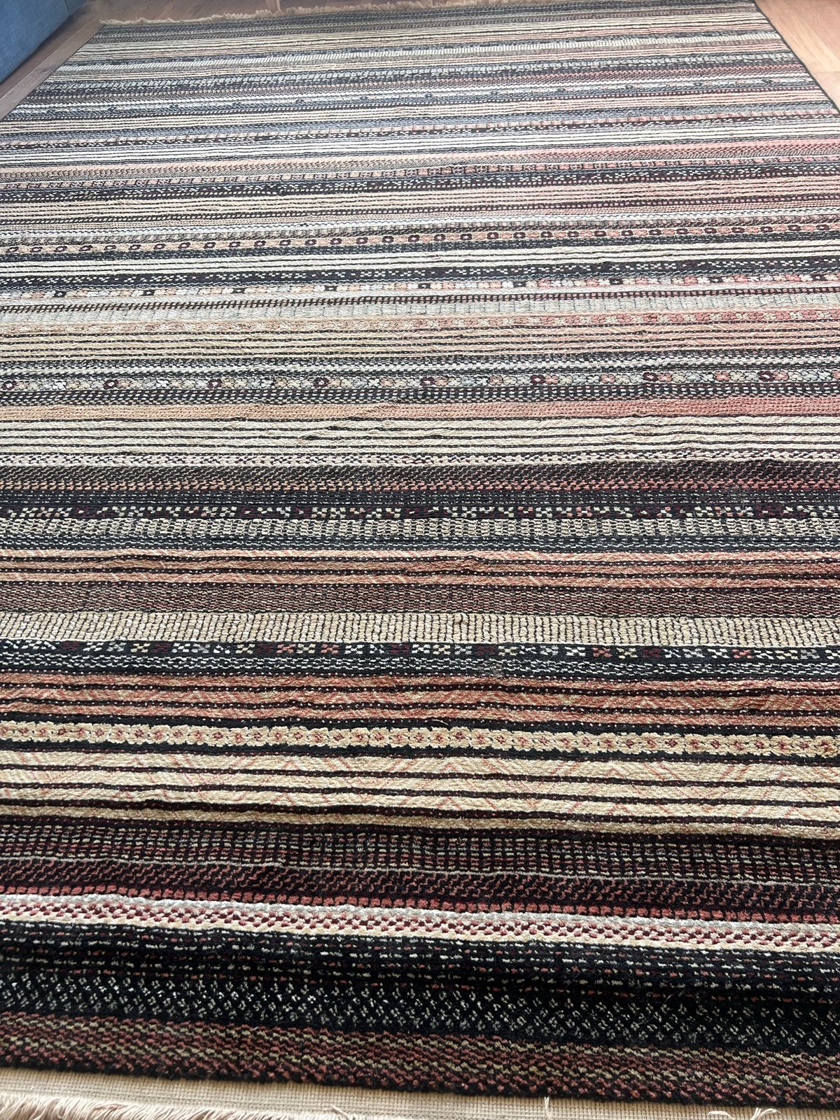 Nepal vloerkleed 200 x 290 cm, Ophalen, Beige, Zo goed als nieuw, 200 cm of meer