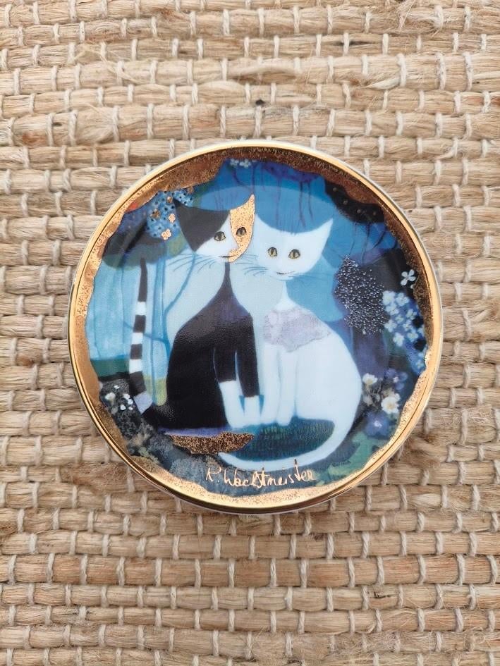Goebel Rosina Wachtmeister porseleinen bordje ‘’Katten’’, Ophalen of Verzenden