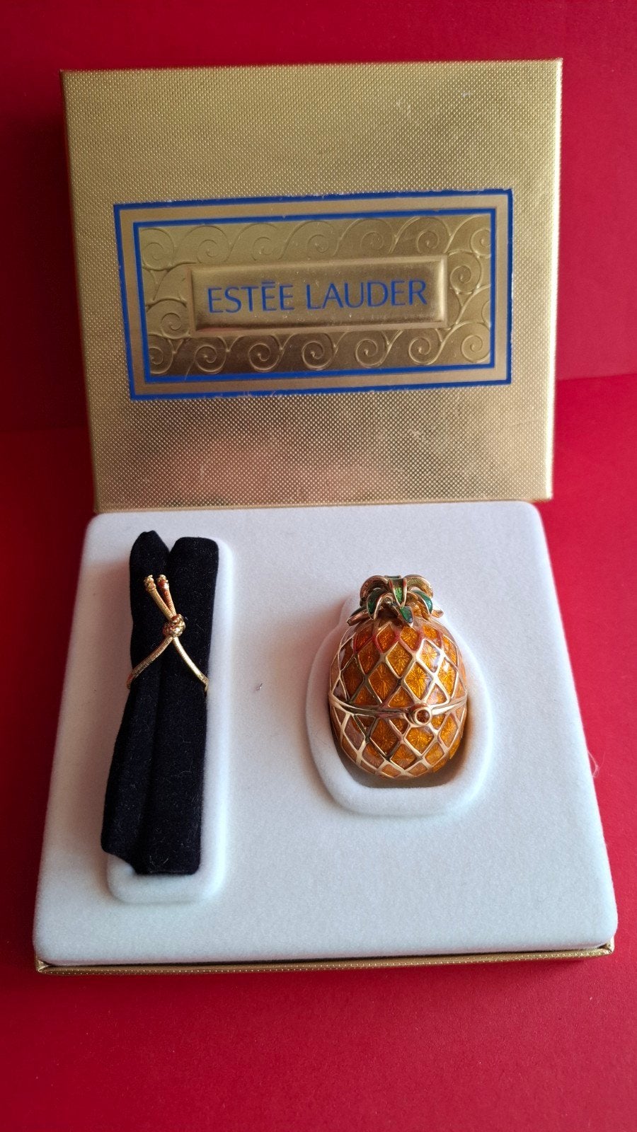 Estee Lauder crème parfum compact solid, Verzenden, Zo goed als nieuw, Miniatuur