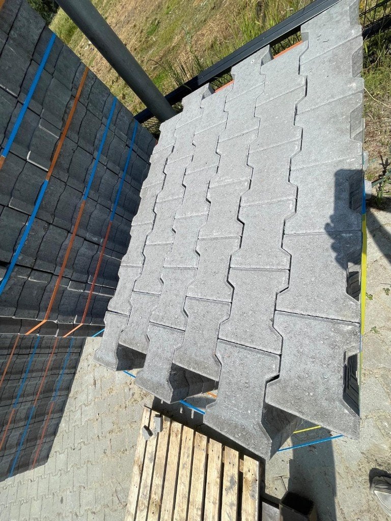 H-stenen grijs (B-keus), Ophalen of Verzenden, Gebruikt, Beton, Klinkers