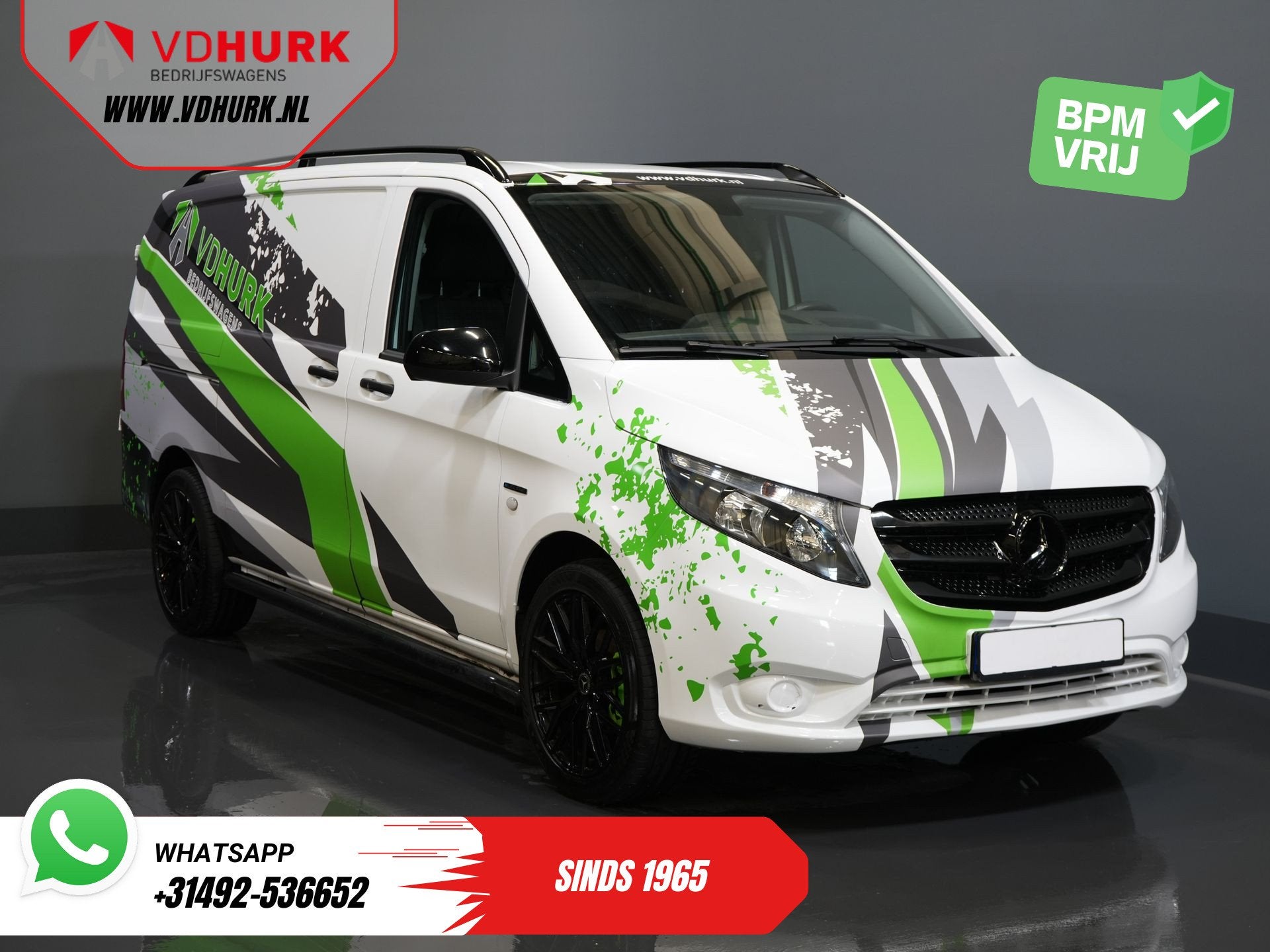 Mercedes-Benz eVito DEMO 19"/ HG Zwart Pakket/ Spoiler/Sideb, Auto's, Bestelauto's, Stof, 41 kWh, 120 km, 116 pk