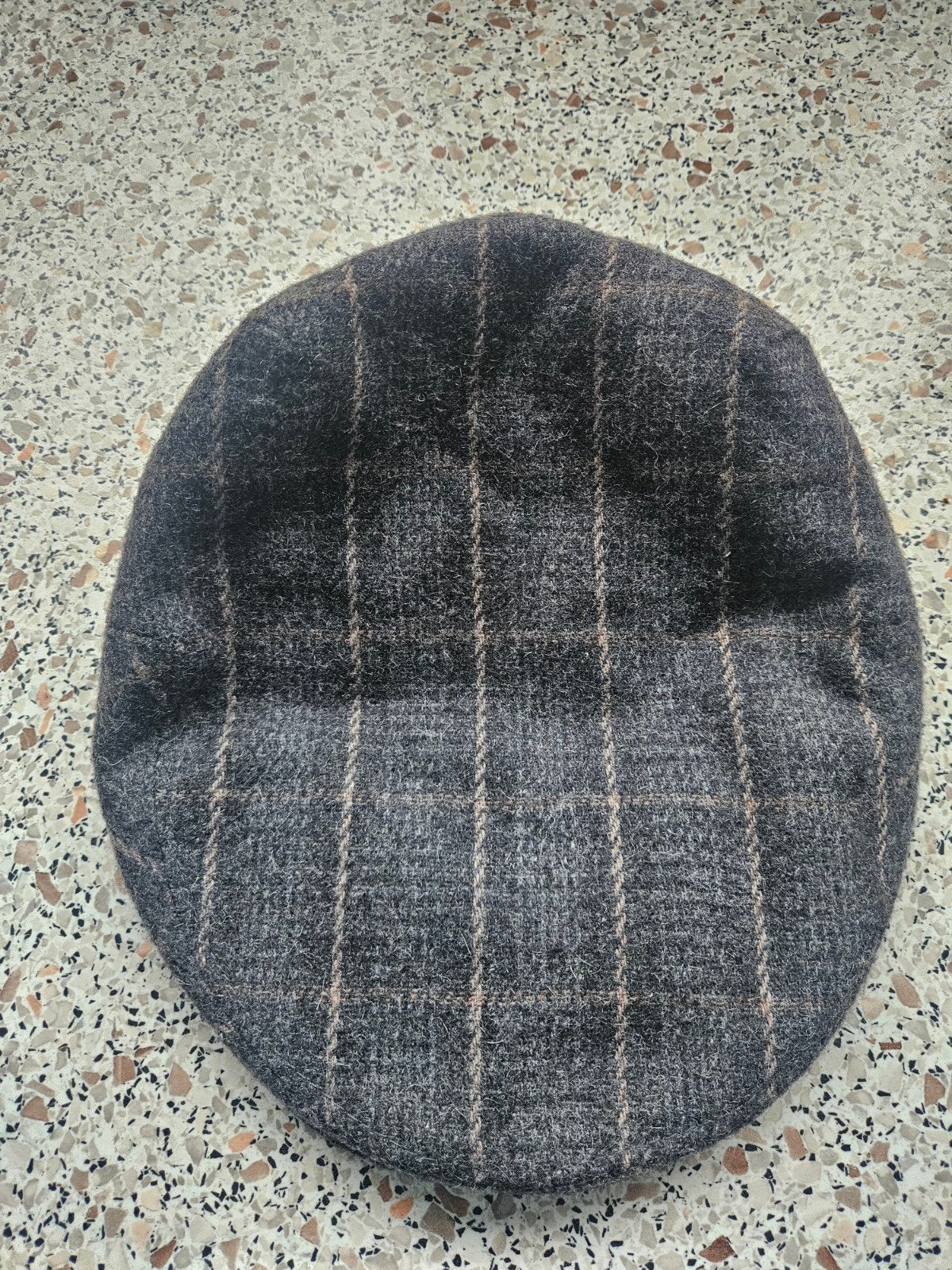 Vintage geblokte flatcap - S/M, Ophalen of Verzenden, Gedragen, Pet