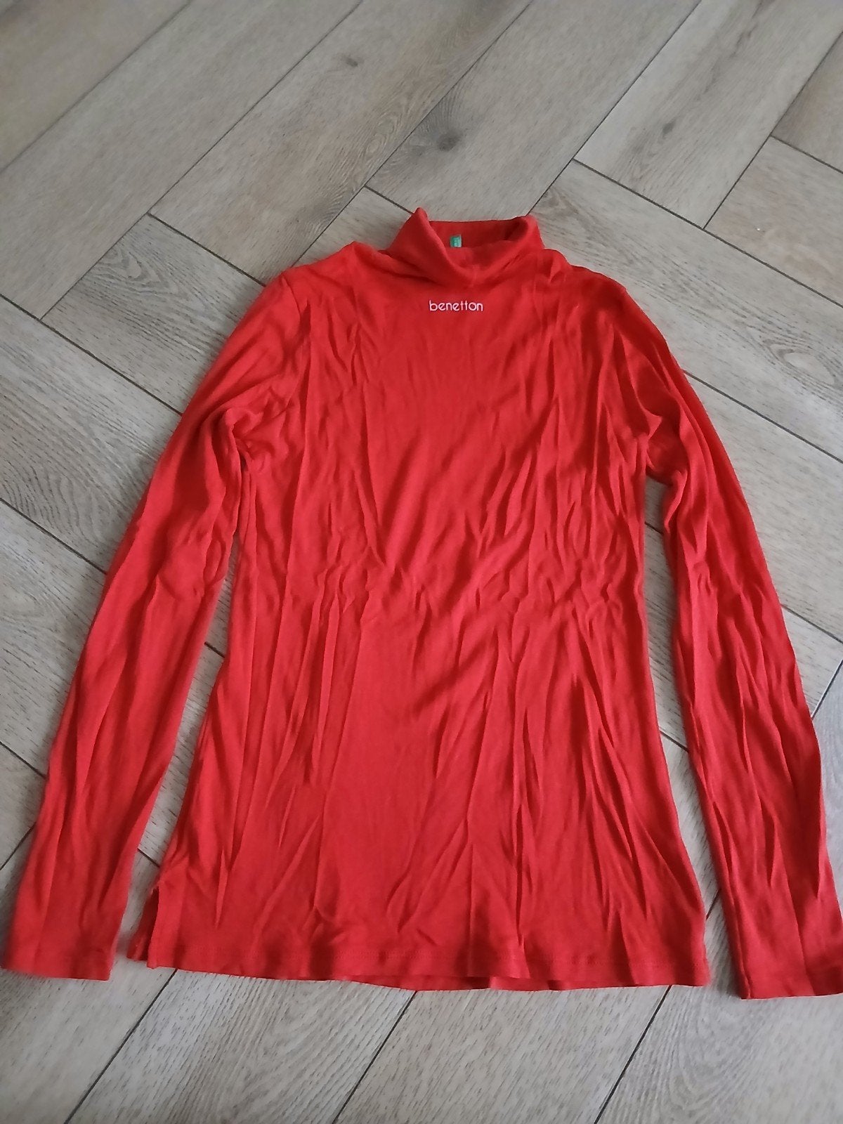 Benetton rode coltrui met lange mouwen, Benetton, Zo goed als nieuw, Rood, Ophalen