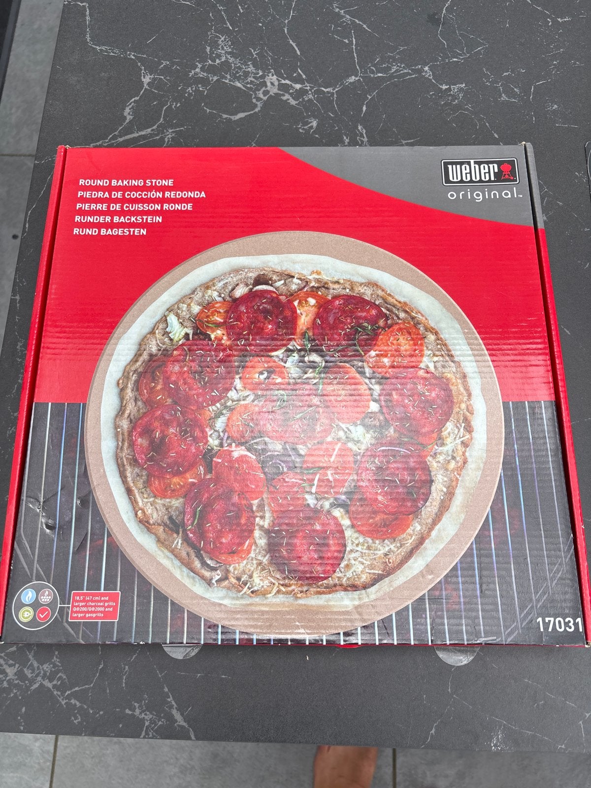 Weber Original Ronde Pizzasteen - Nieuw in doos, Ophalen, Nieuw