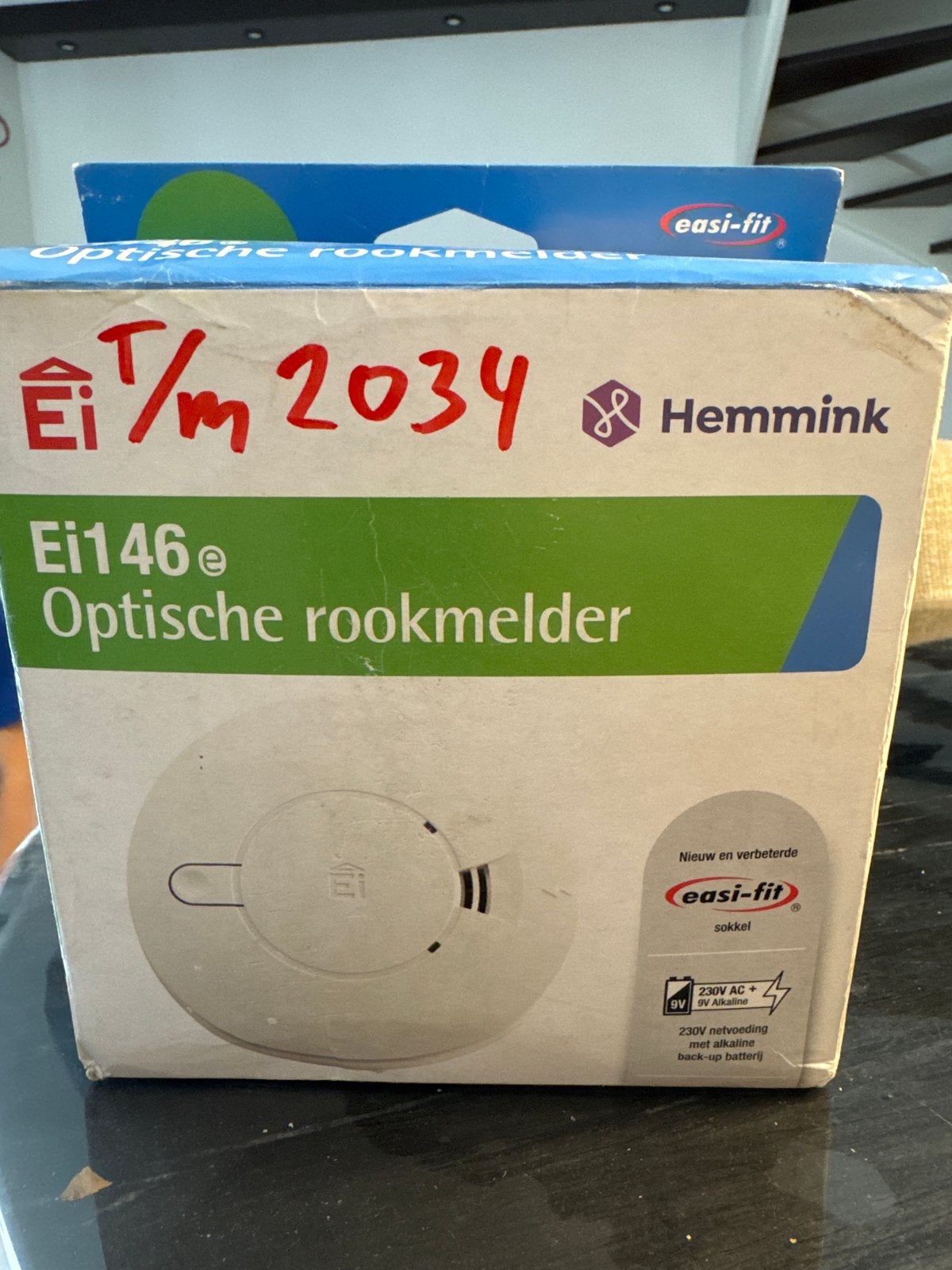 Ei146e Optische Rookmelder met 230V en batterij backup, Verzenden, Nieuw, Detector, Sensor of Melder, Rook