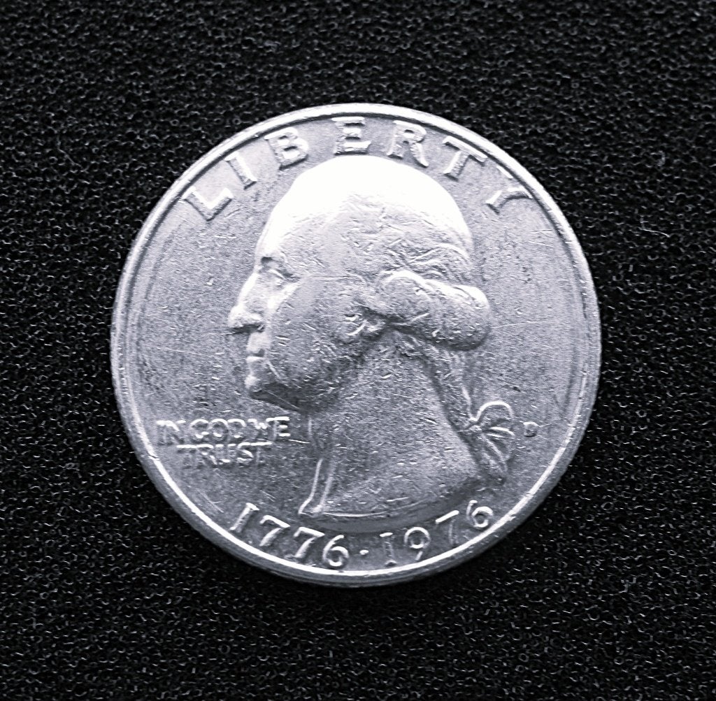 Bicentennial Quarter Dollar George Washington 1776-1976, Ophalen of Verzenden, Noord-Amerika, Losse munt