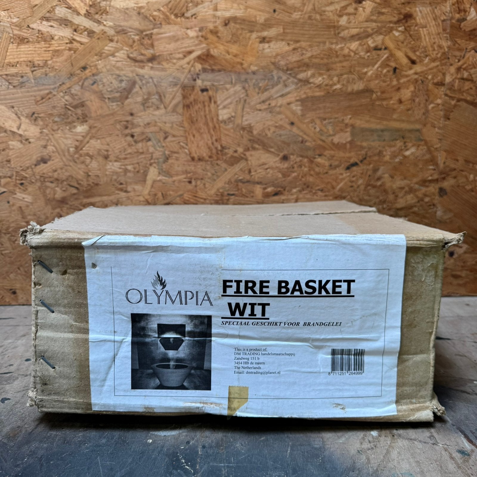 Fire Basket wit nieuw, Ophalen of Verzenden, Nieuw, Vrijstaande haard, Gelhaard