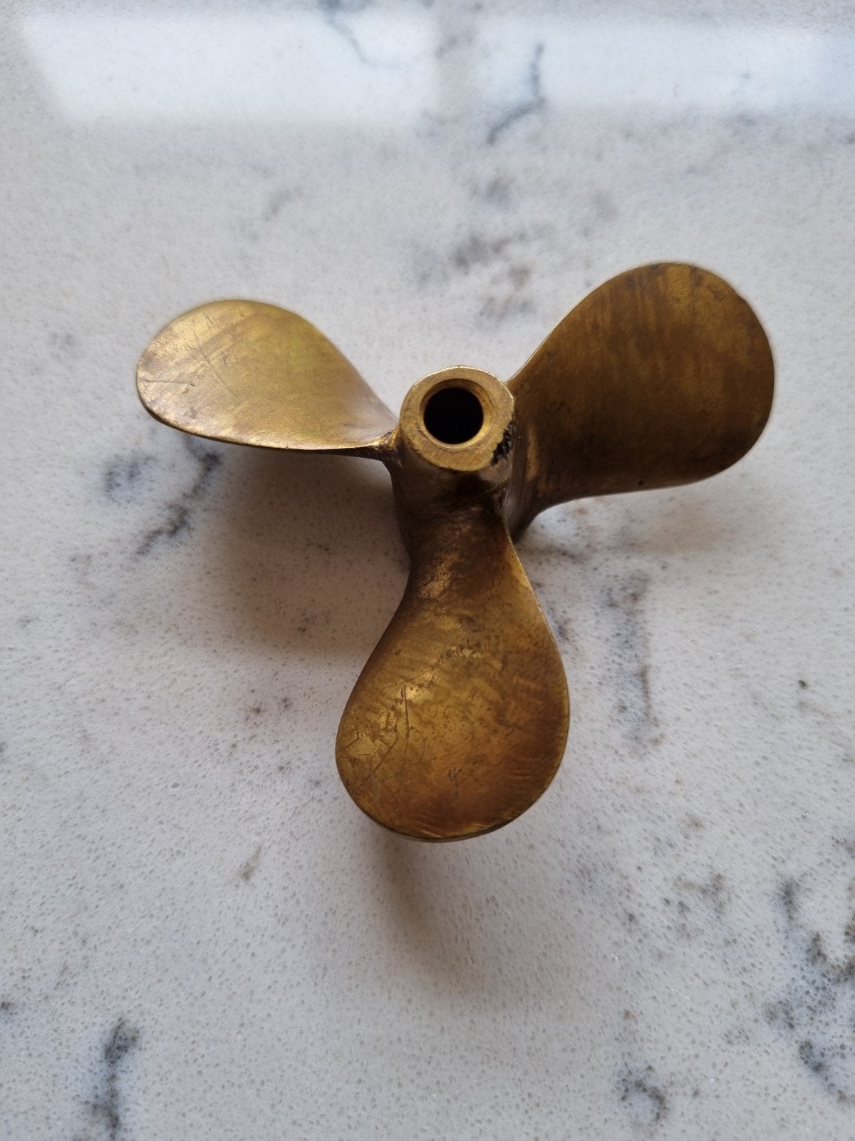 Bronzen scheepsschroef - Decoratief of voor modelbouw, Watersport en Boten, Bootonderdelen, Ophalen of Verzenden, Gebruikt, Motor en Techniek