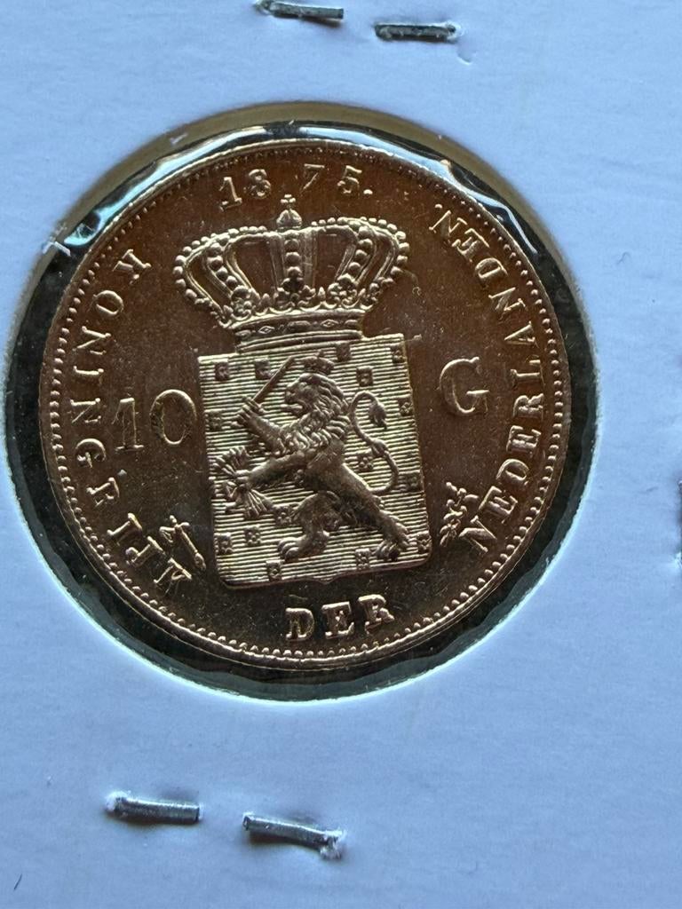 Serie gouden tientjes Willem III 1875 t/m 1889, Postzegels en Munten, Munten | Nederland, Koning Willem III, Setje, 10 gulden