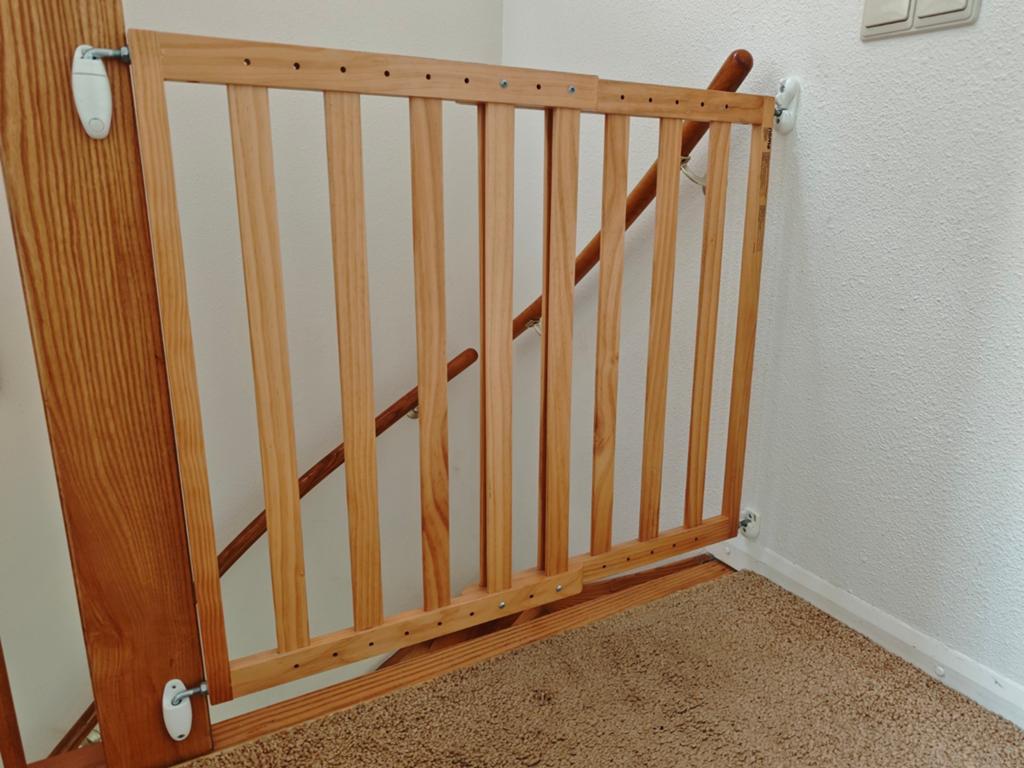 Noma berkenhouten traphekje 64-100cm, Ophalen, Gebruikt, Schroefhekje, Hout