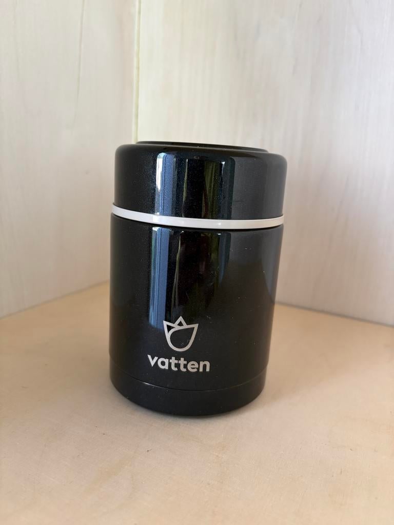 Vatten Premium RVS Foodpot - Zwart - 400ml, Ophalen of Verzenden, Nieuw