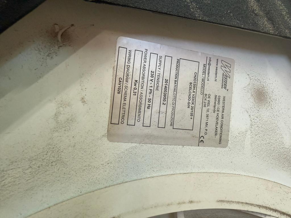 Western Airconditioning Cassette Unit - 84x83cm, Gebruikt, Minder dan 60 m³, 3 snelheden of meer, Ophalen of Verzenden