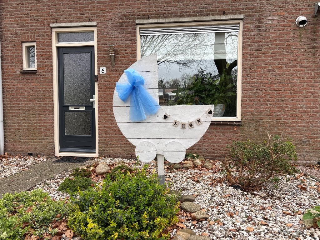 geboortebord te huur, Ophalen, Gebruikt, Geboorte of Huwelijk