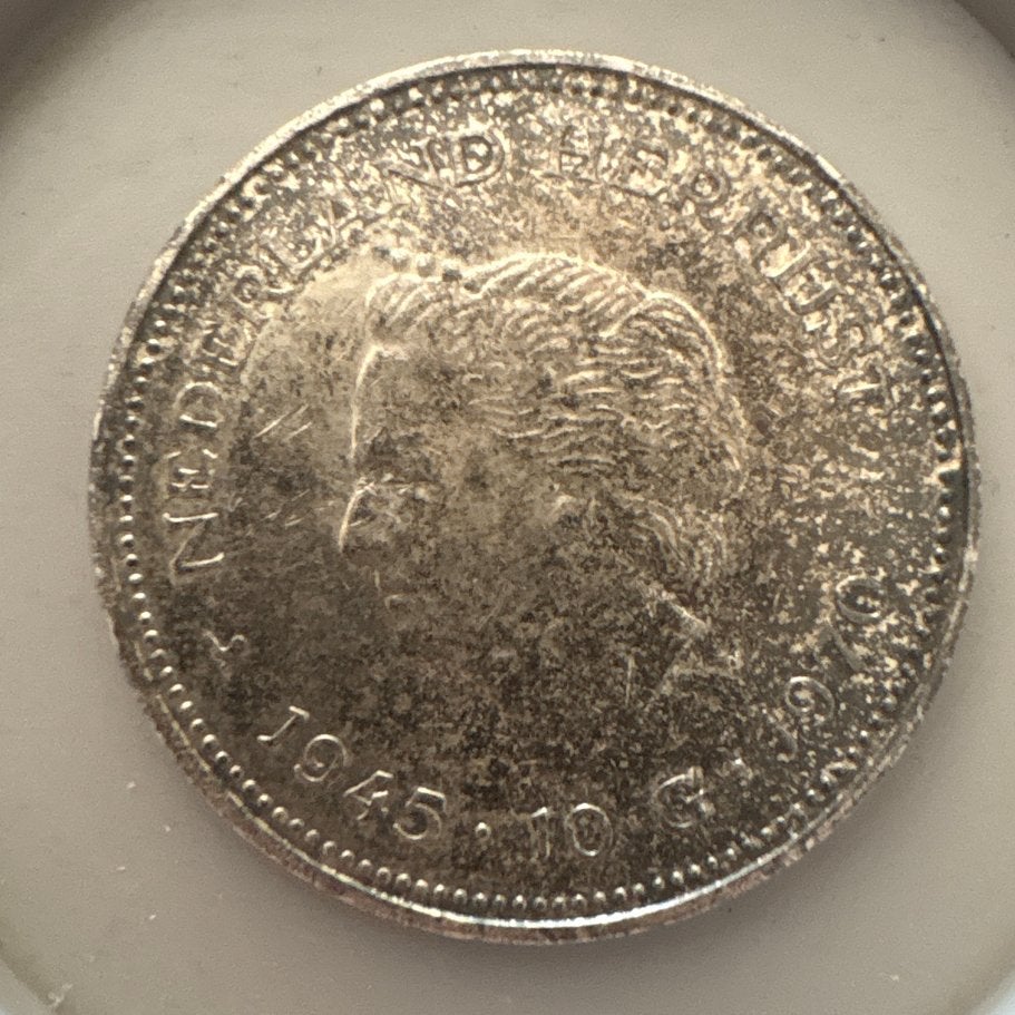 Zilveren herdenkingsmunt van 10 gulden uit 1970, Postzegels en Munten, Munten | Nederland, Koningin Juliana, Zilver, Ophalen of Verzenden