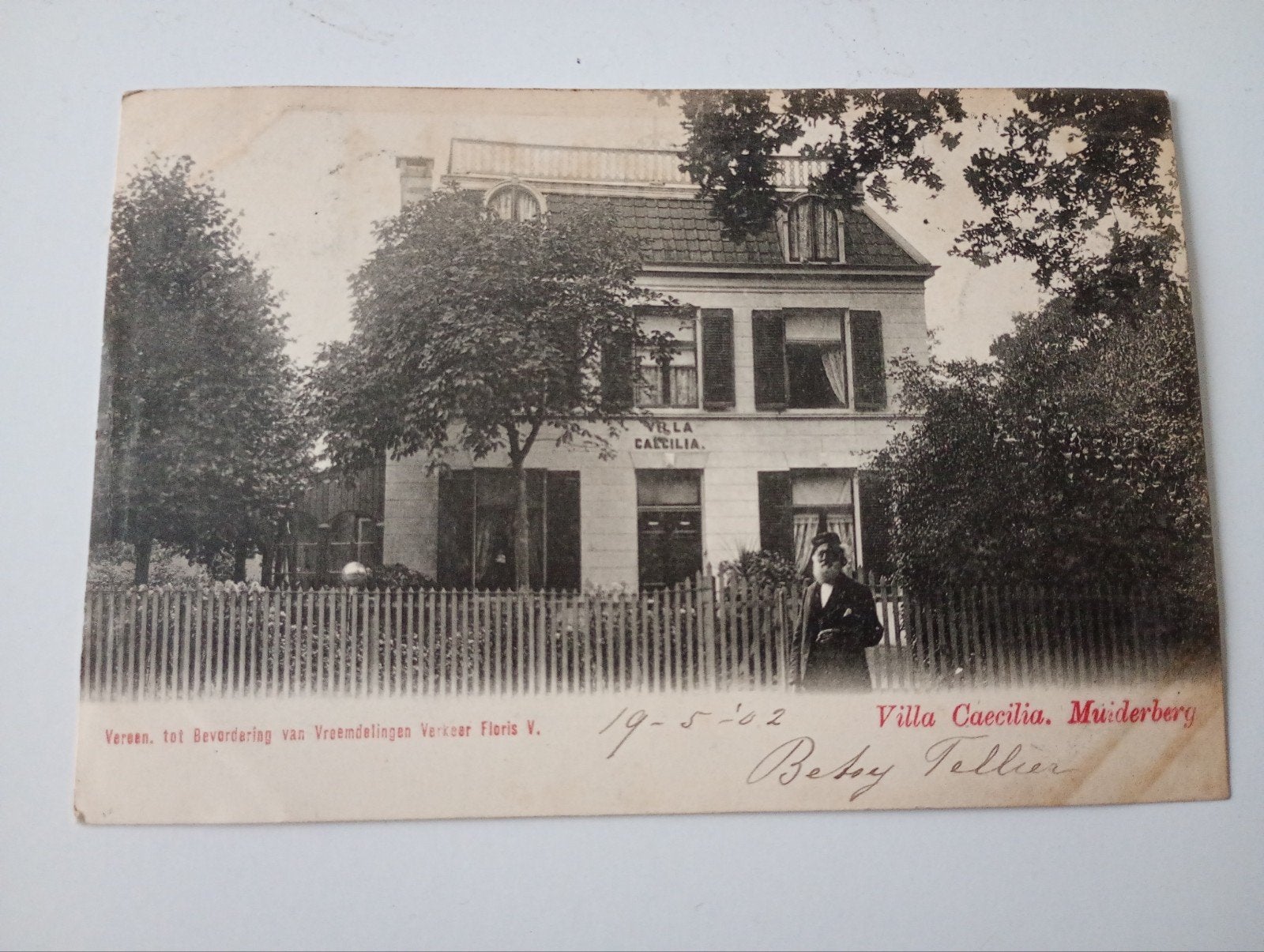 Muiderberg Villa Caecilia 1902, Ophalen of Verzenden, Voor 1920, Gelopen, Noord-Holland