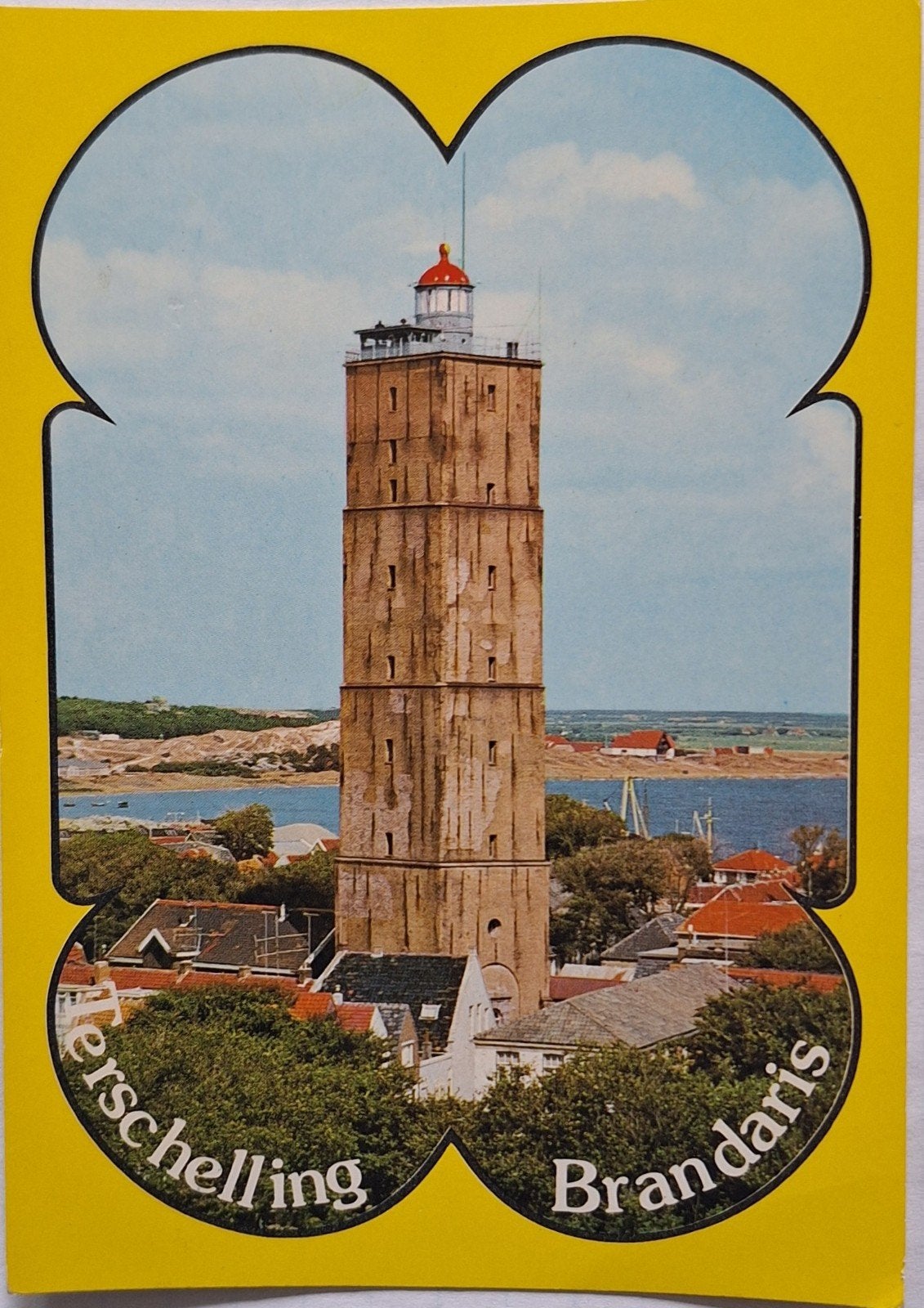 Ansichtkaart Terschelling Brandaris Vuurtoren, Verzamelen, Ophalen of Verzenden, 1960 tot 1980, Ongelopen, Waddeneilanden