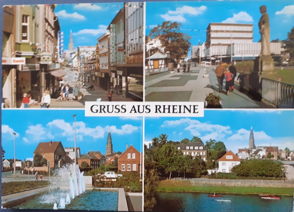 Ansichtkaart Duitsland Rheine, Ophalen of Verzenden, 1960 tot 1980, Gelopen, Duitsland