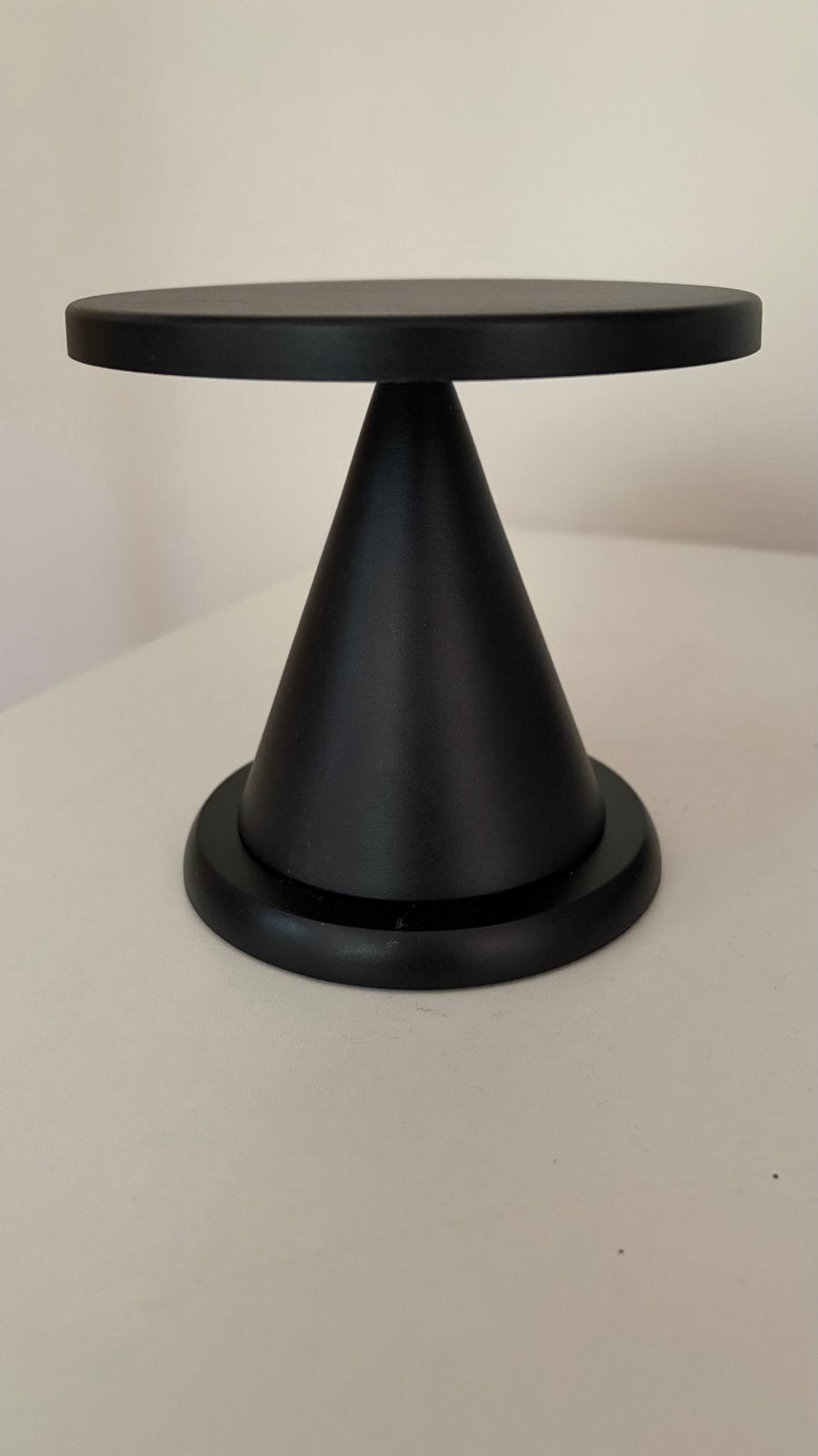 Set van 2 APS Cone Mini Tafellampjes Zwart Metaal Oplaadbaar, Dimbaar, Nieuw, Ophalen of Verzenden, Sfeerlamp