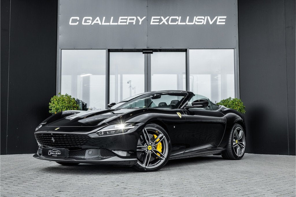 Ferrari Roma Spider 3.9 V8 - Nero Daytona | Full Carbon | Pa, Auto's, Ferrari, Automaat, Achterwielaandrijving, Gebruikt, Cabriolet