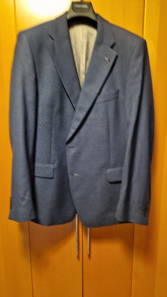 kostuum van Gils maat 56, Kleding | Heren, Kostuums en Colberts, Blauw, Maat 56/58 (XL), Zo goed als nieuw, Van Gils
