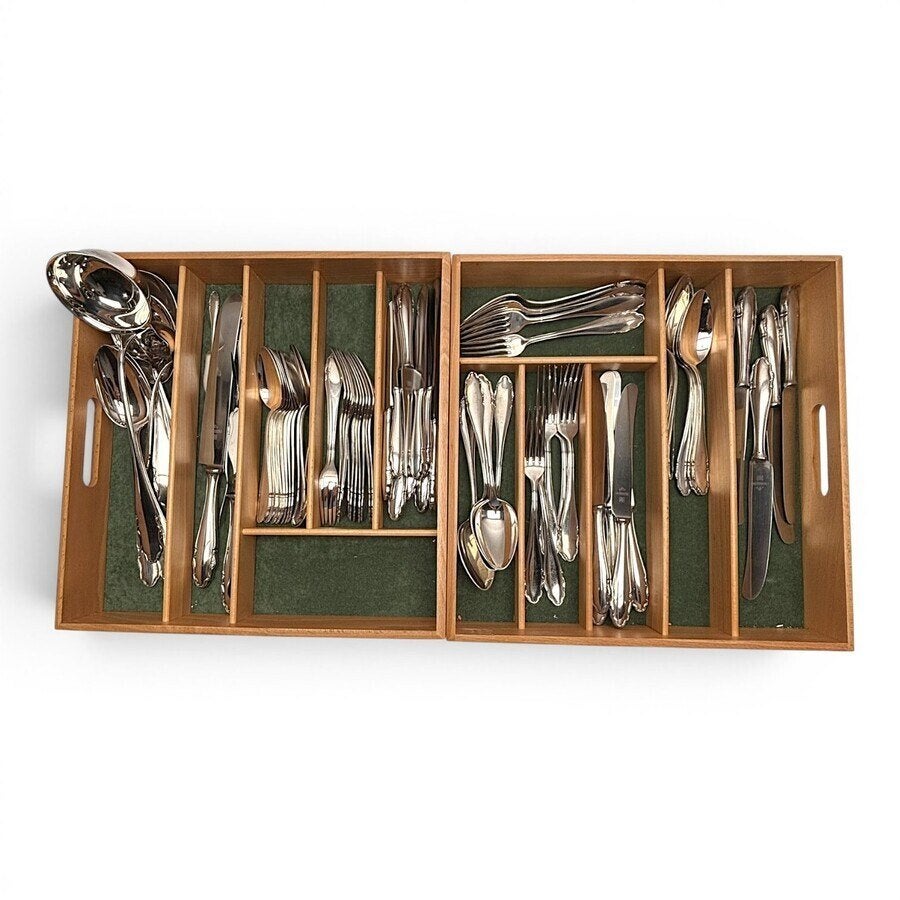 Lot verzilverd bestek, WMF model 2200, Antiek en Kunst, Antiek | Bestek, Ophalen of Verzenden