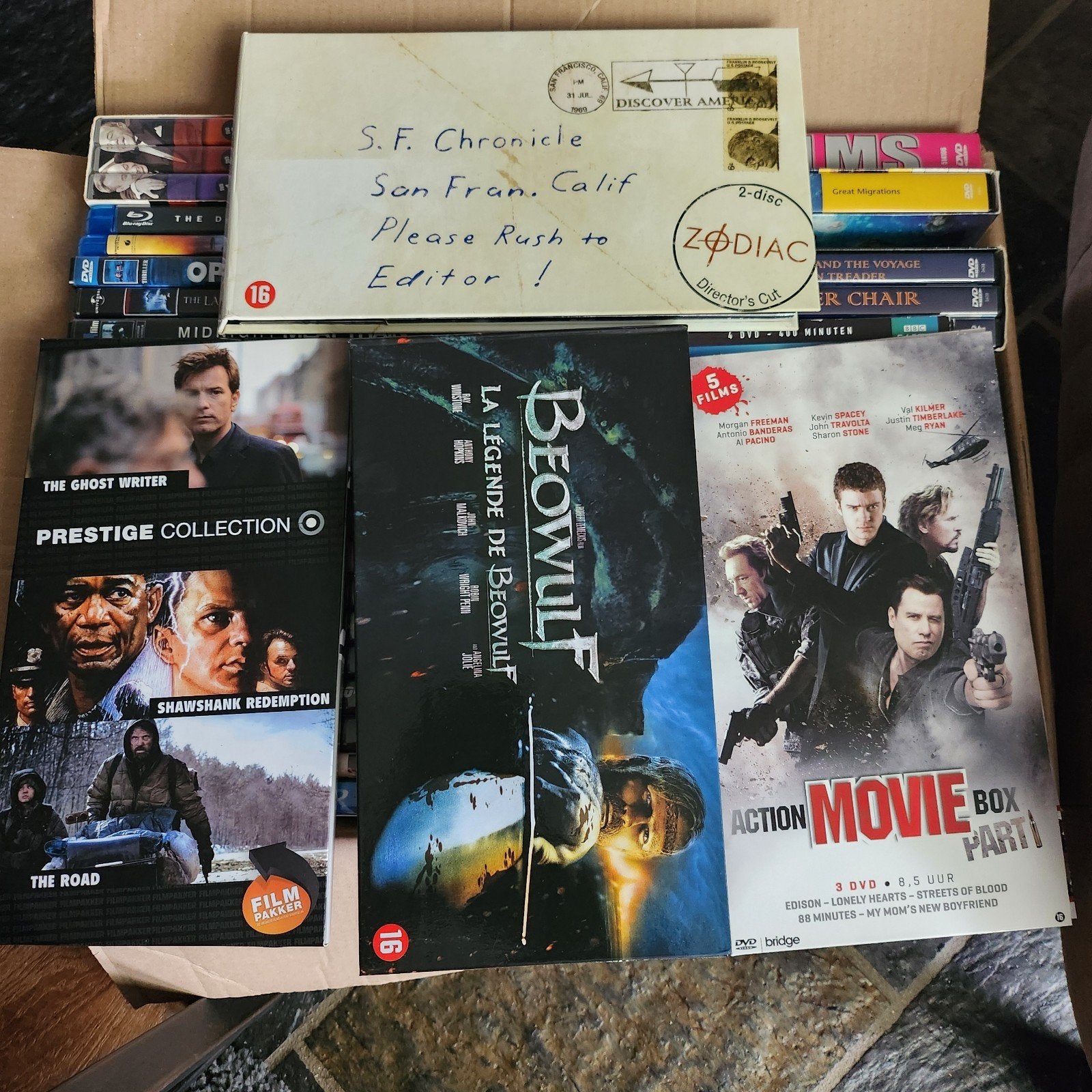 doos vol DVD,S, Alle leeftijden, Ophalen, Gebruikt, Overige genres