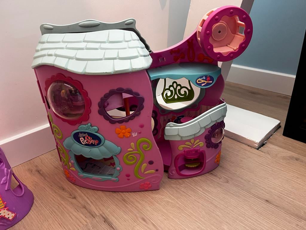 Littlest Pet Shop Speelhuisje met accessoires, Ophalen of Verzenden, Gebruikt, Meisje