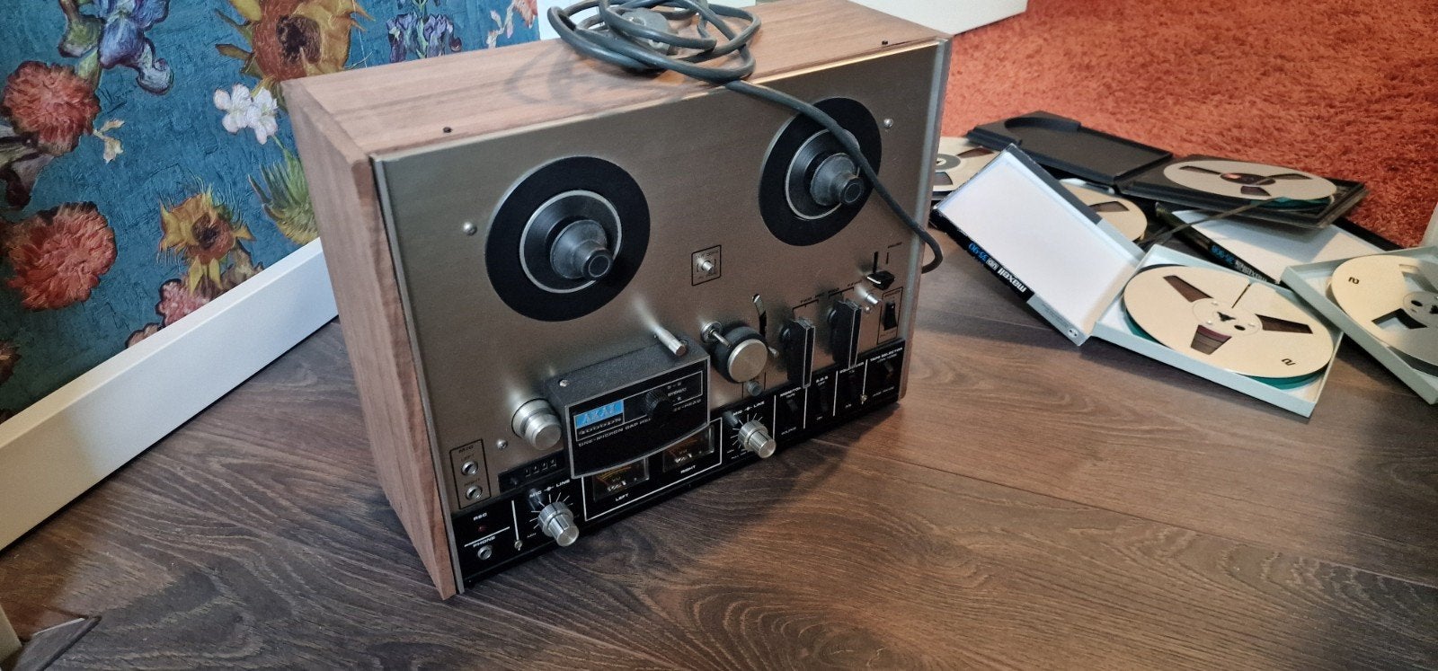 Akai 4000DS Bandrecorder - Vintage Audio, Ophalen, Bandrecorder, Met banden