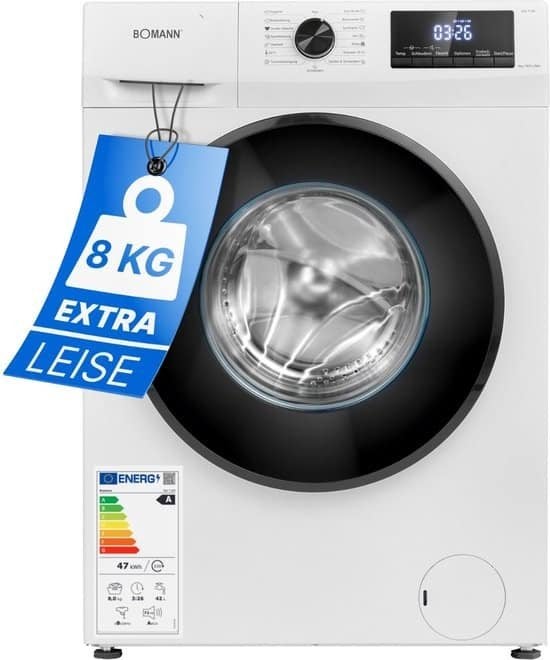 Bomann Wasmachine WA 7185 W - 8 kg - Energielabel A, Triple J Online, Info@triplejonline.nl, De Spinnekop 9