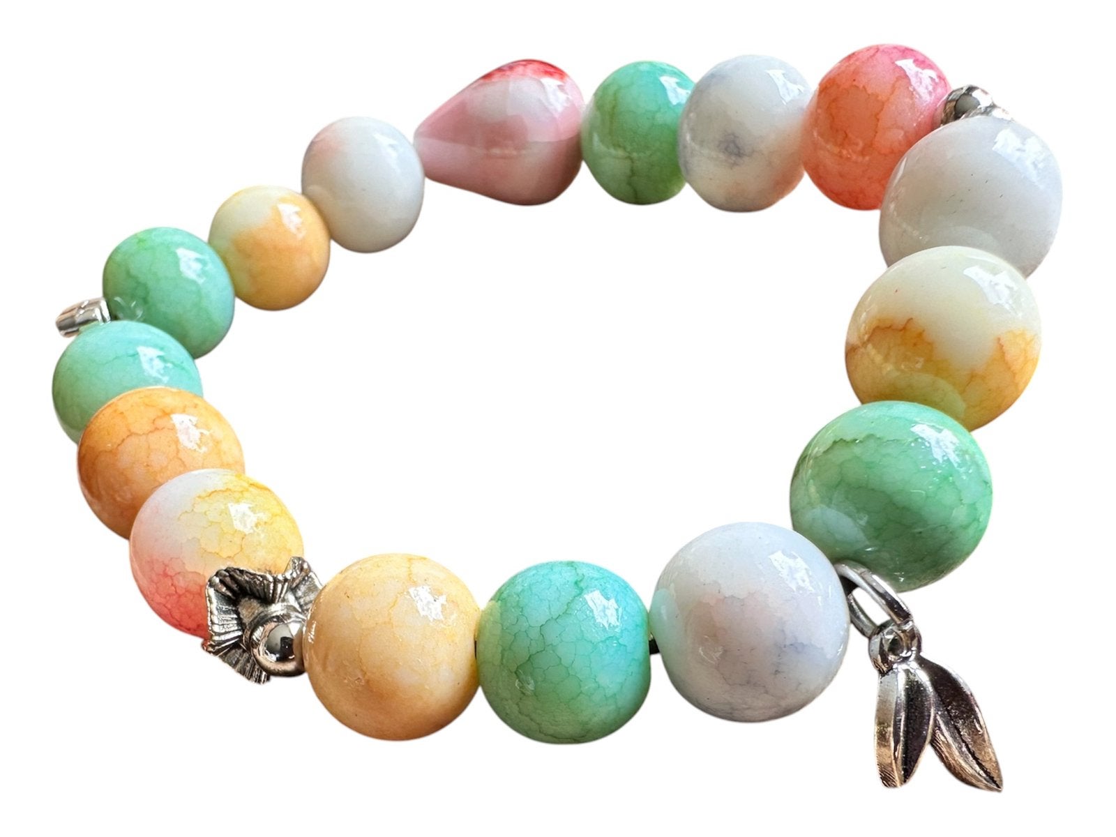 Boho armband / keramische kralen / nieuw
