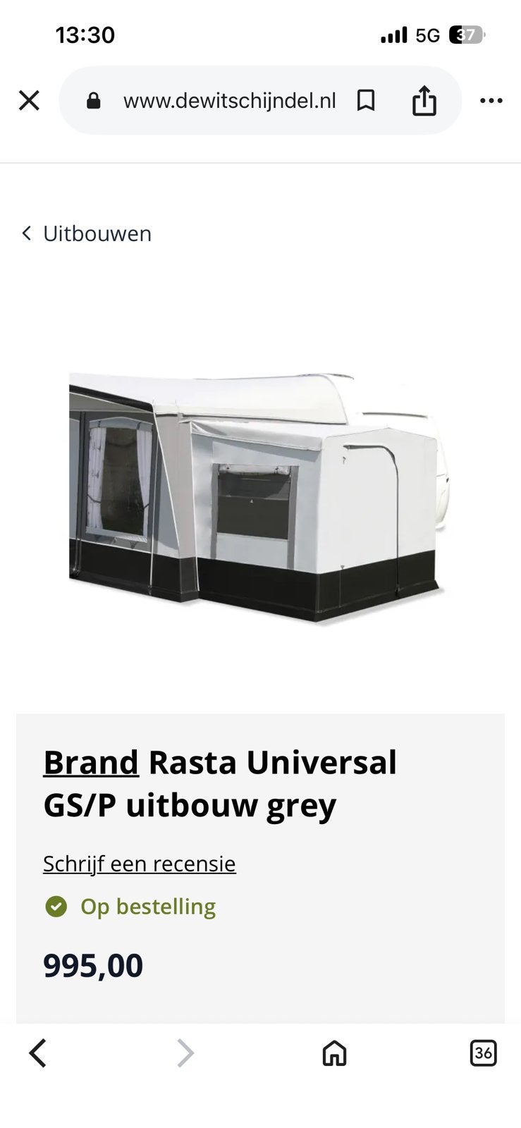 Brand rasta universal GS/P uitbouw erker, Ophalen, Zo goed als nieuw