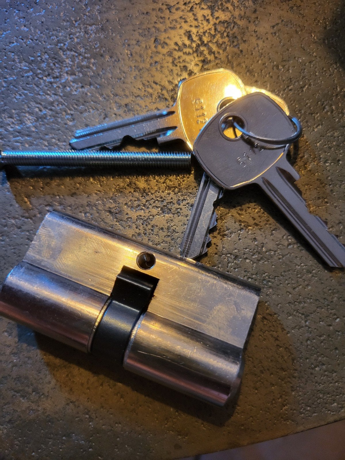 Ivana Basic Cilinderslot met Sleutels, Ophalen, Nieuw, Rvs, Slot