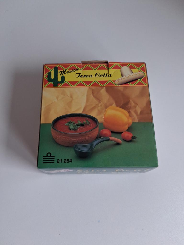 Mexico Terra Cotta schaaltje met lepel, Ophalen, Nieuw, Schaal of Schalen, Overige stijlen